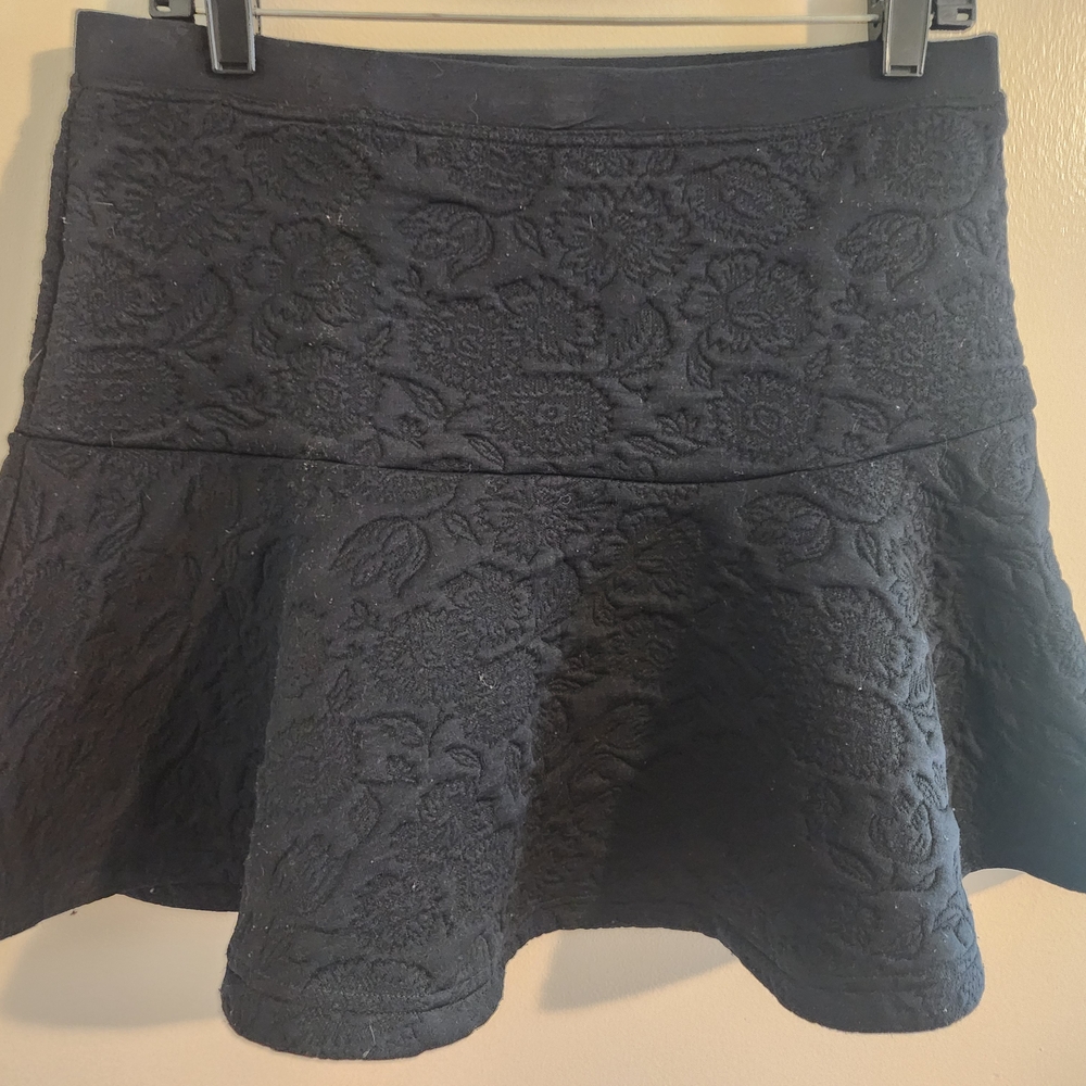 Frenchi Gray Mini Skater Skirt with Ruffled Style